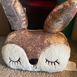 Sequins Fox Decorative Pillow